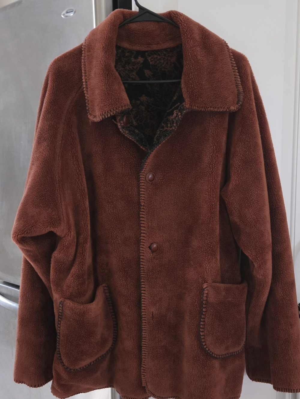 Beautiful Denali Brand Reversible Fleece Autumn Leaves Coat